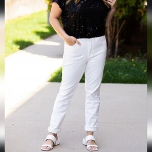 Judy Blue Women's Boot Cut Jeans - White